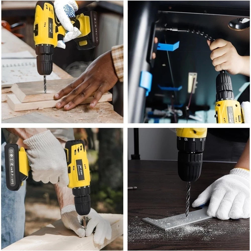 Parafusadeira Furadeira 48V  Com Maleta e Acessórios [+1Bateria potente GRATIS]