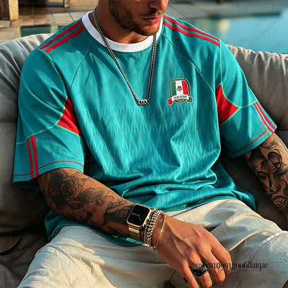 Camiseta Futebol Brasil Estilo Retrô