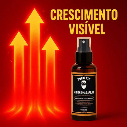 KIT 5X Pro Barber MinoxDNACapilar Spray 120ML Anti Queda Crescimento Barba Cabelo Sobrancelha Bigode 💪 Estimule o Crescimento Natural dos Fios