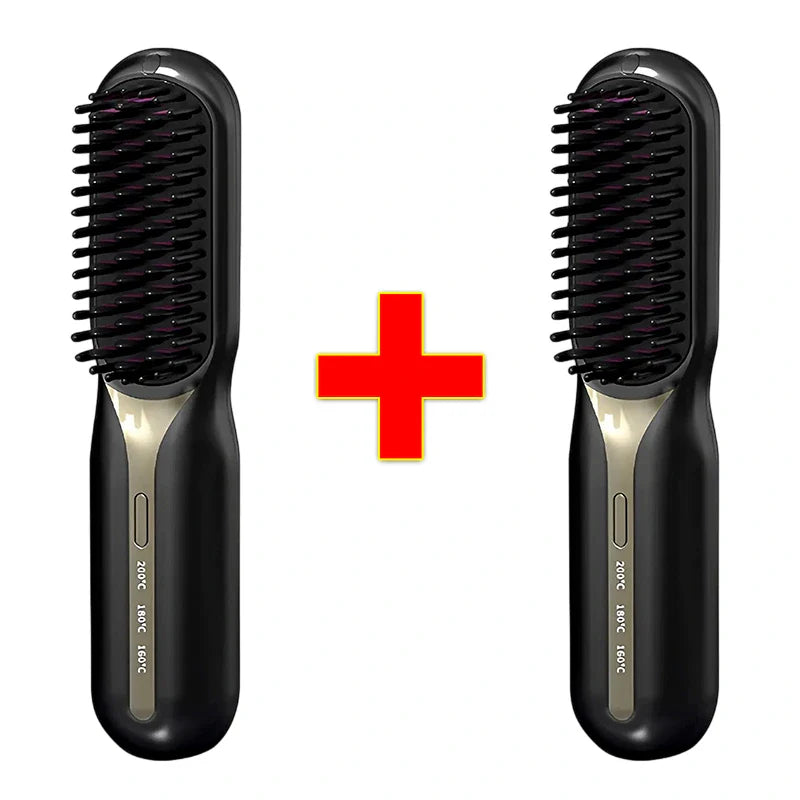 Escova Alisadora de Cabelo 5 em 1 Sem Fio TechMax