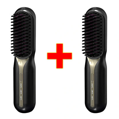 Escova Alisadora de Cabelo 5 em 1 Sem Fio TechMax