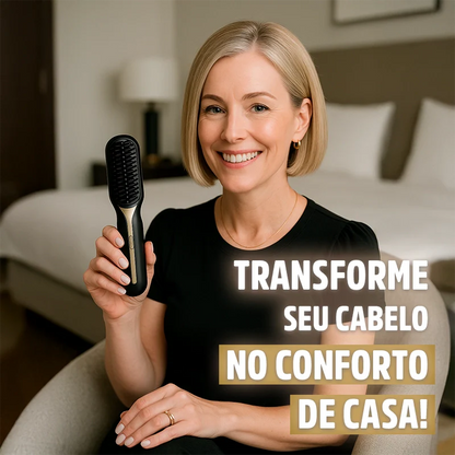 Escova Alisadora de Cabelo 5 em 1 Sem Fio TechMax