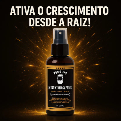 KIT 5X Pro Barber MinoxDNACapilar Spray 120ML Anti Queda Crescimento Barba Cabelo Sobrancelha Bigode 💪 Estimule o Crescimento Natural dos Fios